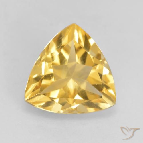2.20ct Natural Golden Citrine, Trillion, VVS-VS