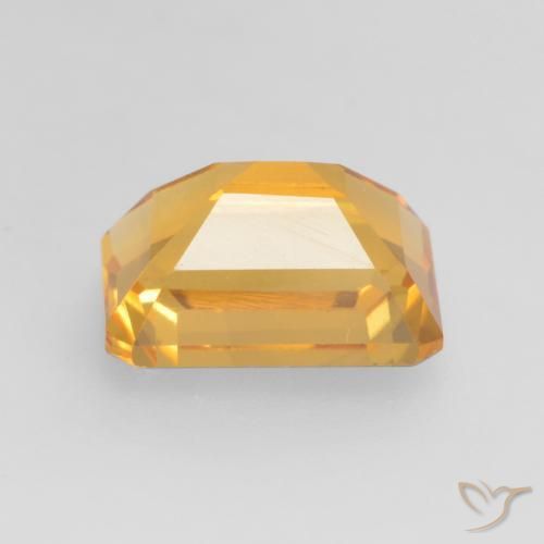 Citrine Gemstone in 8 x 6 mm (calibrated) Size for Sale, Citrine Stone in Medium-Light Orange-Gold Color