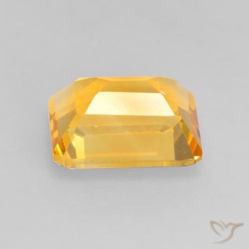 Citrine Gemstone in 8 x 6 mm (calibrated) Size for Sale, Citrine Stone in Bright Gold Color