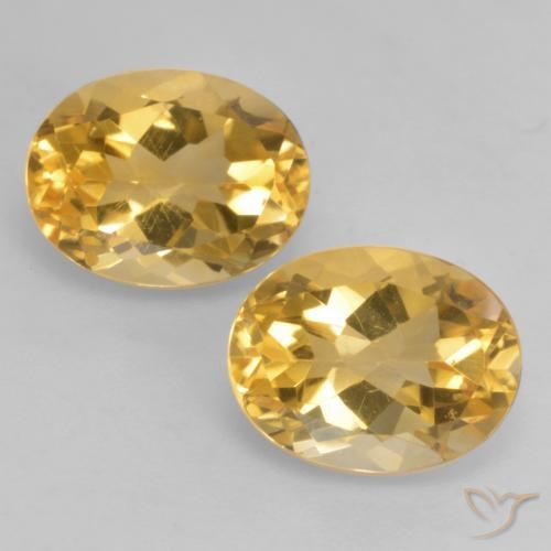 3.67 ct Yellow Citrine, 9.1 x 7 mm Oval Cut From Brazil, Photo A