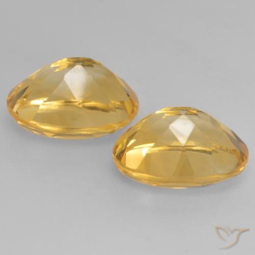 Citrine Gemstones in 9 x 7 mm (calibrated) Size for Sale, Citrine Stones in Deep Golden Orange Color