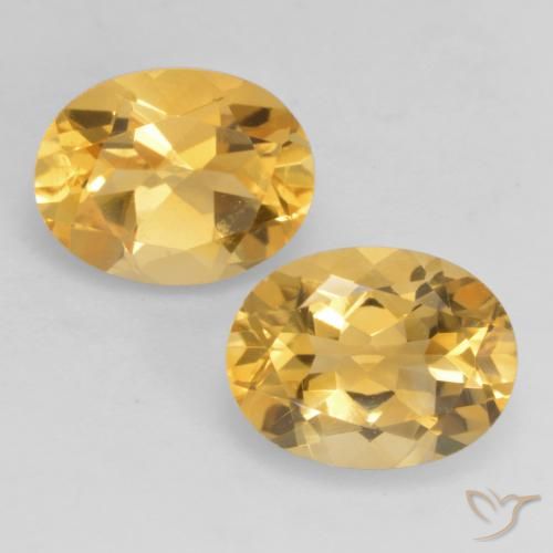 3.52 ct Yellow Citrine, 9.2 x 7 mm Oval Cut From Brazil, Photo A