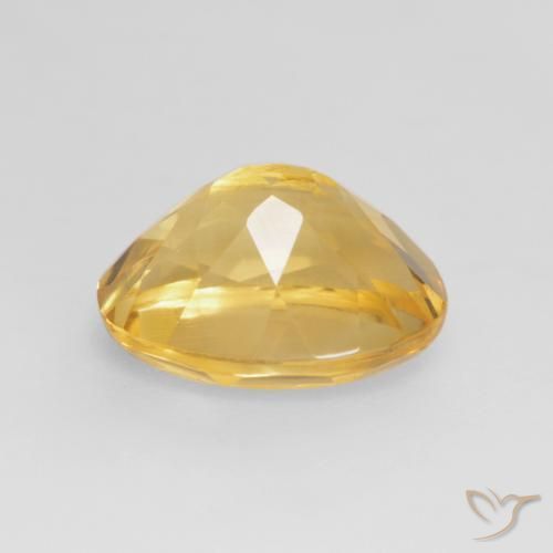 Citrine Gemstone in 9 x 7 mm (calibrated) Size for Sale, Citrine Stone in Medium Golden Color