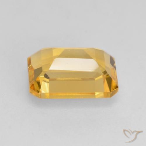 Citrine Gemstone in 8 x 6 mm (calibrated) Size for Sale, Citrine Stone in Bright Gold Color