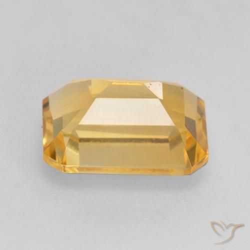 Citrine Gemstone in 8 x 6 mm (calibrated) Size for Sale, Citrine Stone in Bright Gold Color