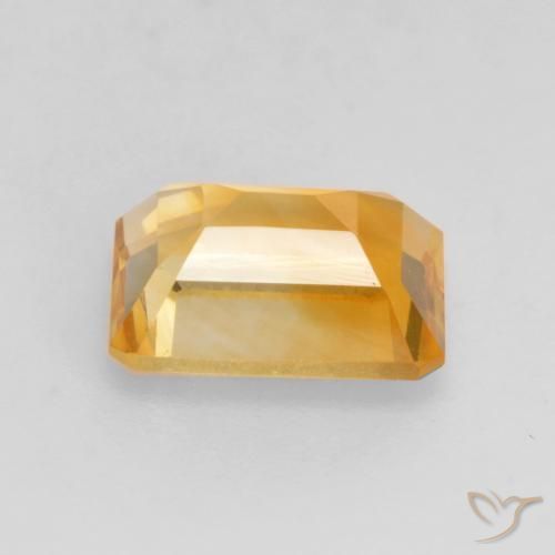 Citrine Gemstone in 8.1 x 6.3 mm Size for Sale, Citrine Stone in Dark Golden Color
