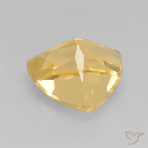 Citrine Gemstone in 9 x 9 mm (calibrated) Size for Sale, Citrine Stone in Medium Gold Color