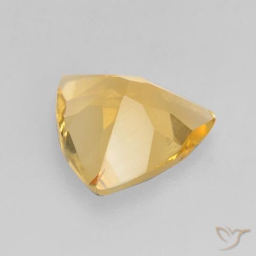 Citrine Gemstone in 8 x 8 mm (calibrated) Size for Sale, Citrine Stone in Medium Gold Color
