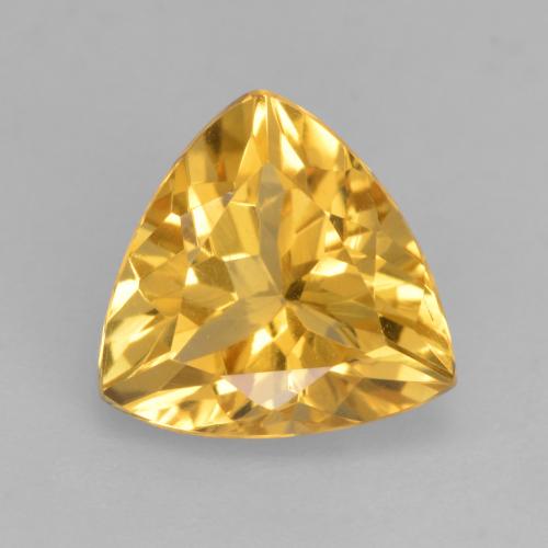 Naranja dorado Citrina Gema - 1.5ct Forma trillón (ID: 534151)