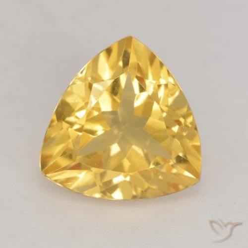 2.10ct Natural Golden Citrine, Trillion, VVS-VS