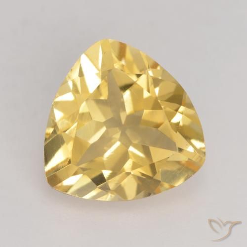 1.88ct Natural Gold Citrine, Trillion, VVS-VS