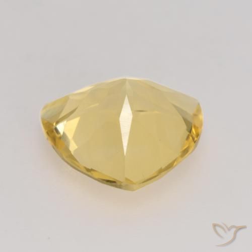 Citrine Gemstone in 9 x 9 mm (calibrated) Size for Sale, Citrine Stone in Gold Color