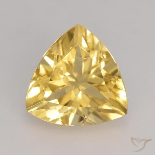 2.06ct Natural Gold Citrine, Trillion, VVS-VS