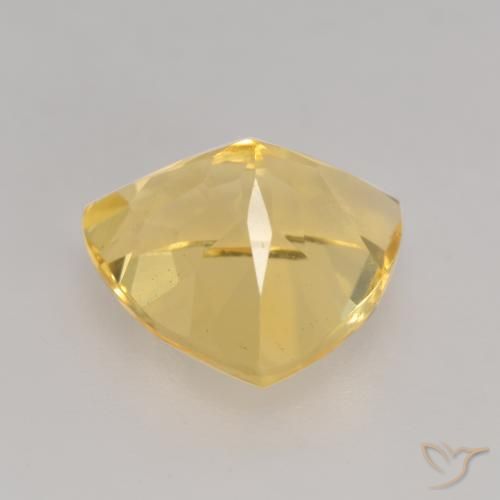 Citrine Gemstone in 9 x 9 mm (calibrated) Size for Sale, Citrine Stone in Gold Color
