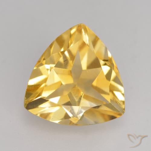 2.14ct Natural Bright Gold Citrine, Trillion, VVS-VS