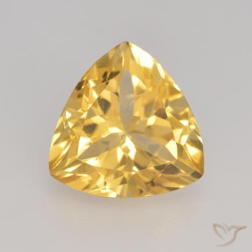 2.29ct Natural Bright Gold Citrine, Trillion, VVS-VS