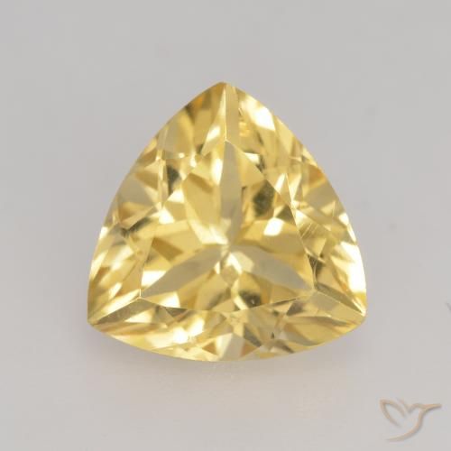 2.34ct Natural Gold Citrine, Trillion, VVS-VS