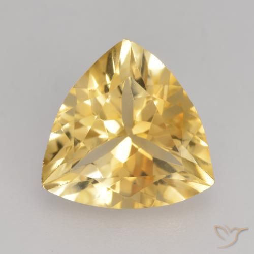 2.25ct Natural Gold Citrine, Trillion, VVS-VS