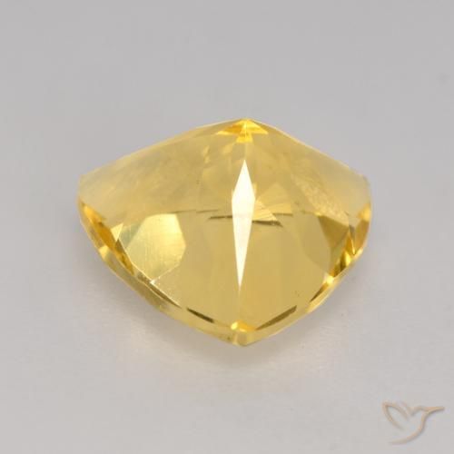 Citrine Gemstone in 9 x 9 mm (calibrated) Size for Sale, Citrine Stone in Medium Golden Color