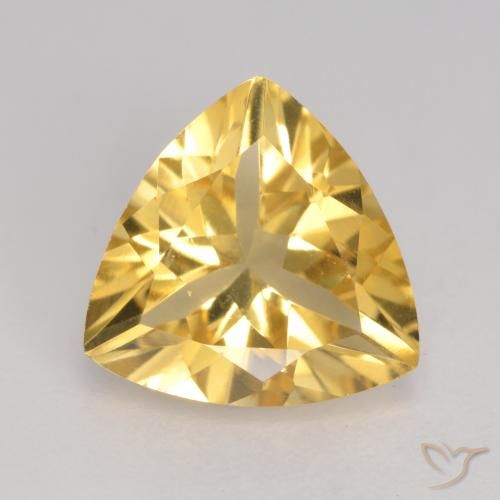 2.02ct Natural Gold Citrine, Trillion, VVS-VS