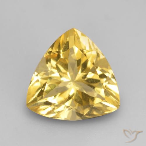2.20ct Natural Golden Citrine, Trillion, VVS-VS