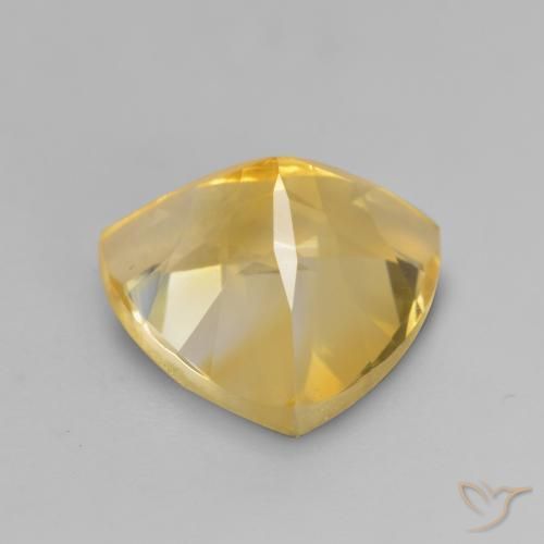 Citrine Gemstone in 9 x 9 mm (calibrated) Size for Sale, Citrine Stone in Medium Golden Color