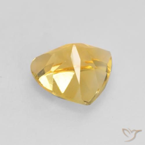 Citrine Gemstone in 7 x 7 mm (calibrated) Size for Sale, Citrine Stone in Medium Gold Color