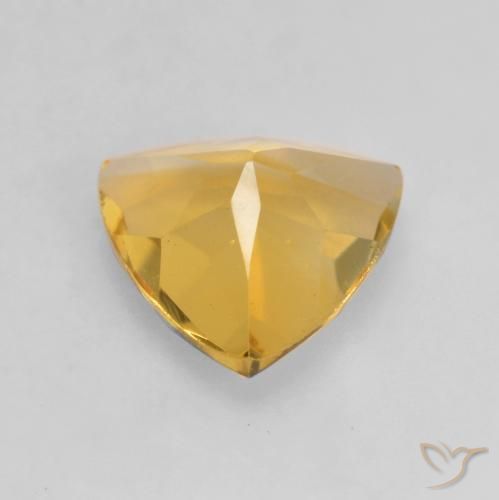 Citrine Gemstone in 7 x 7 mm (calibrated) Size for Sale, Citrine Stone in Medium Gold Color