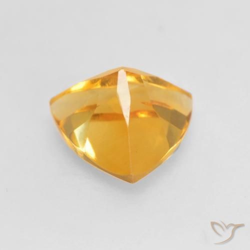Citrine Gemstone in 7 x 7 mm (calibrated) Size for Sale, Citrine Stone in Golden Orange Color