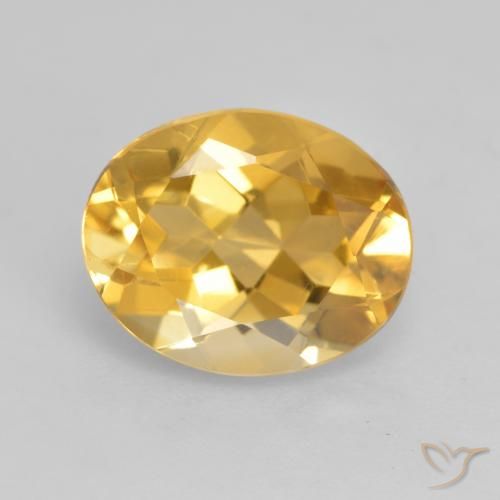 3.19ct Natural Gold Citrine, Oval, VVS-VS