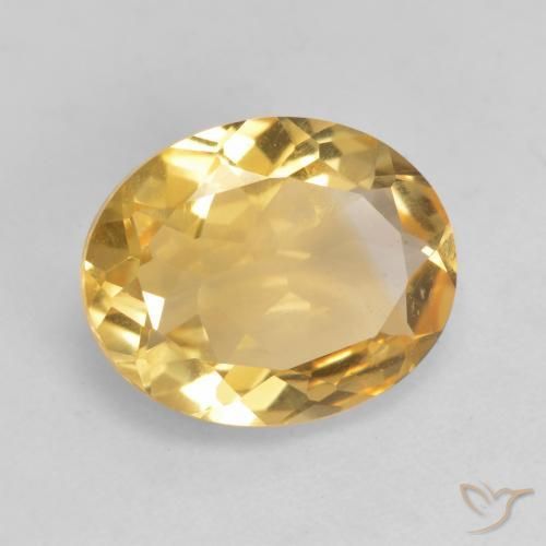2.79 ct Golden Citrine Stone, Natural Citrine in Oval Facet Shape for Sale