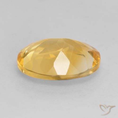 Citrine Gemstone in 11 x 9 mm (calibrated) Size for Sale, Citrine Stone in Medium-Light Golden Color