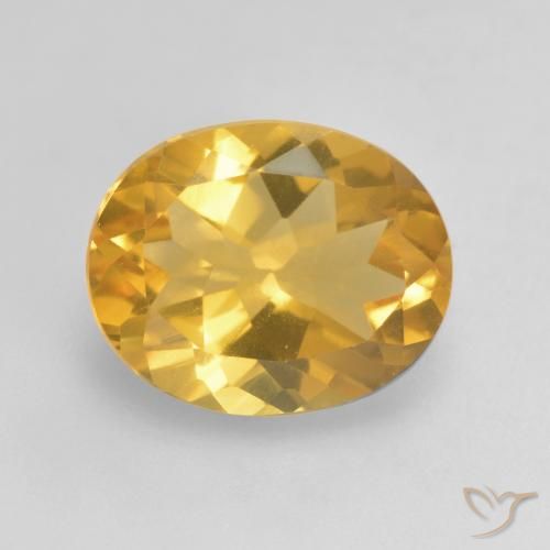 3.12ct Natural Orange-Gold Citrine, Oval, VVS-VS