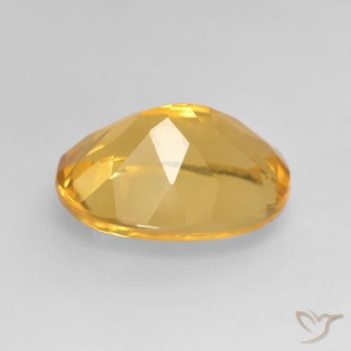Citrine Gemstone in 11 x 9 mm (calibrated) Size for Sale, Citrine Stone in Orange-Gold Color