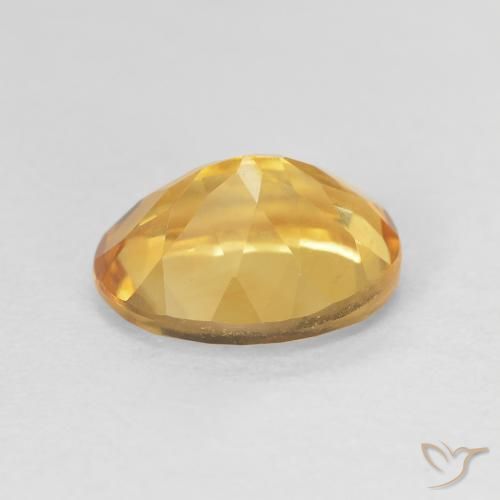 Citrine Gemstone in 11 x 9 mm (calibrated) Size for Sale, Citrine Stone in Bright Gold Color