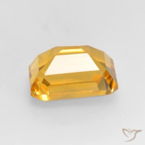 Citrine Gemstone in 8 x 6 mm (calibrated) Size for Sale, Citrine Stone in Medium Golden Color