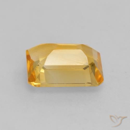 Citrine Gemstone in 8 x 6 mm (calibrated) Size for Sale, Citrine Stone in Deep Golden Orange Color