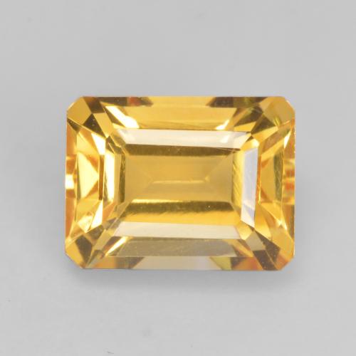 Bright Gold Citrin Edelstein - 1.9ct Oktagon facettiert (ID: 534259)