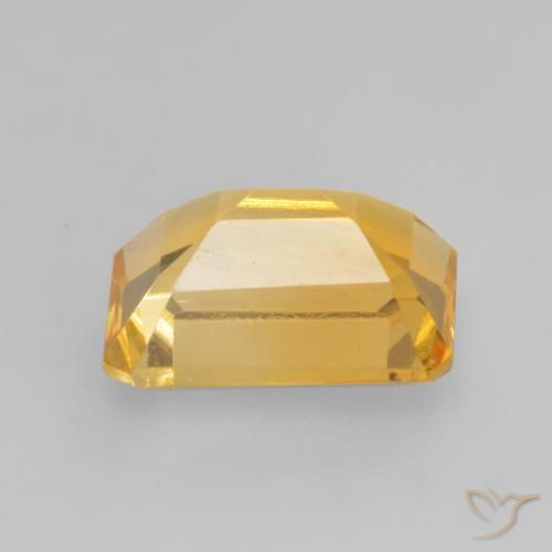 Citrine Gemstone in 8 x 6 mm (calibrated) Size for Sale, Citrine Stone in Medium Gold Color