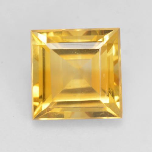 Golden Citrine Gem - 1.8ct Square Facet (ID: 534612)
