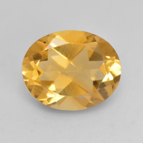 Naranja dorado intenso Citrina Gema - 3.3ct Forma ovalada (ID: 534692)