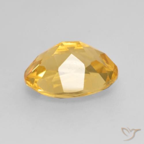 Citrine Gemstone in 11 x 9 mm (calibrated) Size for Sale, Citrine Stone in Golden Orange Color