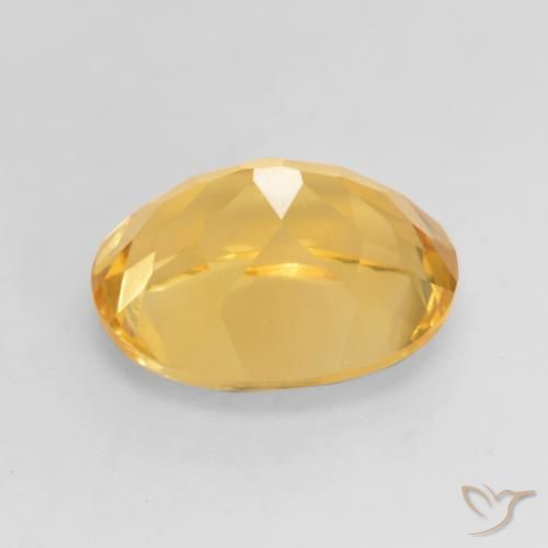 Citrine Gemstone in 11 x 9 mm (calibrated) Size for Sale, Citrine Stone in Bright Gold Color
