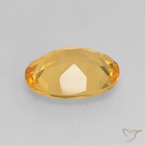 Citrine Gemstone in 11 x 9 mm (calibrated) Size for Sale, Citrine Stone in Deep Golden Orange Color
