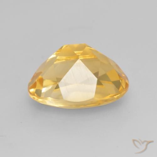 Citrine Gemstone in 11 x 9 mm (calibrated) Size for Sale, Citrine Stone in Bright Gold Color