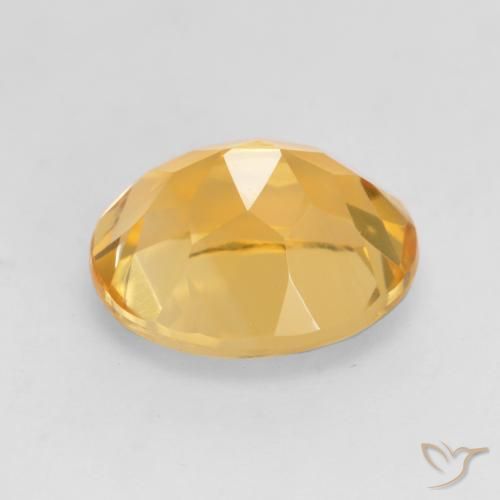 Citrine Gemstone in 11 x 9 mm (calibrated) Size for Sale, Citrine Stone in Medium Golden Color