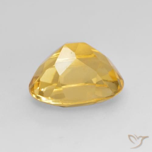 Citrine Gemstone in 11 x 9 mm (calibrated) Size for Sale, Citrine Stone in Medium Gold Color