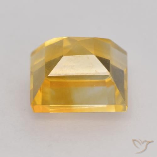 Citrine Gemstone in 7 x 7 mm (calibrated) Size for Sale, Citrine Stone in Deep Golden Orange Color