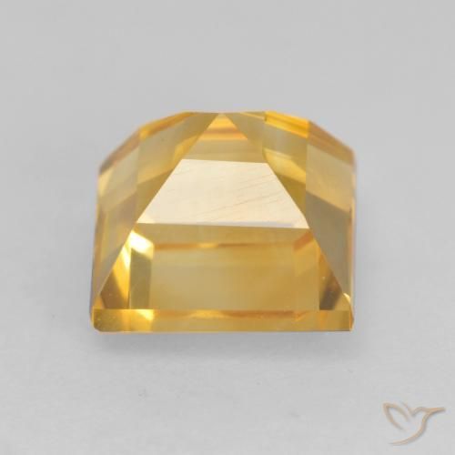 Citrine Gemstone in 7.3 x 7 mm Size for Sale, Citrine Stone in Bright Gold Color