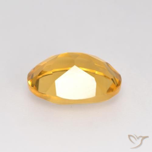 Citrine Gemstone in 11 x 9 mm (calibrated) Size for Sale, Citrine Stone in Bright Gold Color